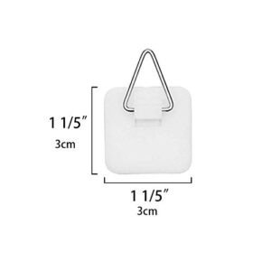 Artliving 1.25 Inch Invisible Adhesive Plate Hanger Set Vertical Plate Holders for the wall (100 pack) - Image 7