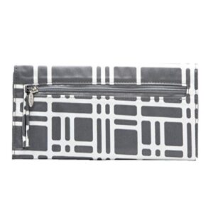 Big Skinny Women's Leather Slimvelope Tri-Fold Checkbook Slim Wallet, Holds Up to 40 Cards, Lightweight,slim, Graphite Cobble - Image 9