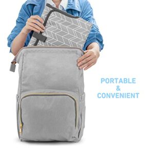Portable Changing Pad for Baby|Travel Baby Changing Pads for Moms, Dads|Waterproof Portable Changing Mat with Built-in Pillow|Excellent Baby Shower/Registry Gifts - Image 4