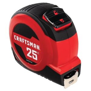 CRAFTSMAN Tape Measure, 25 ft, Retraction Control and Self-Lock, Rubber Grip (CMHT37225) - Image 2