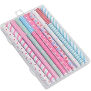 Fluent Writting Pen, 10 Pcs 0.38 mm 10 Color Black Ink Rolling Ball Cute Gel Ink Pen for Student and School Office Supplies (A) - Image 2