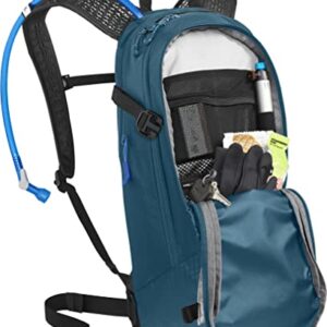 CamelBak M.U.L.E. 12 Mountain Biking Hydration Pack - Easy Refilling Hydration Backpack - Magnetic Tube Trap 100oz, Moroccan Blue/Black - Image 6