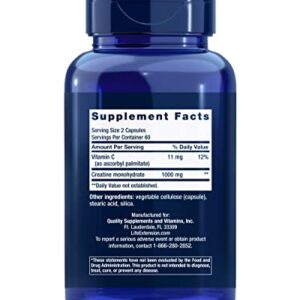 Life Extension Creatine Capsules – For Healthy Muscle Performance - Energy Support Supplement Non-GMO, Gluten Free – 120 Capsules - Image 9