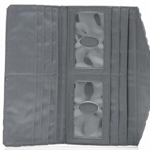 Big Skinny Women's Leather Slimvelope Tri-Fold Checkbook Slim Wallet, Holds Up to 40 Cards, Lightweight,slim, Graphite Cobble - Image 4