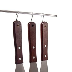 LEGERM Straight Icing Spatula Stainless Steel Baking Set of 6, 8" & 10" Wooden Handle Cake Decorating Frosting Spatulas - Image 4