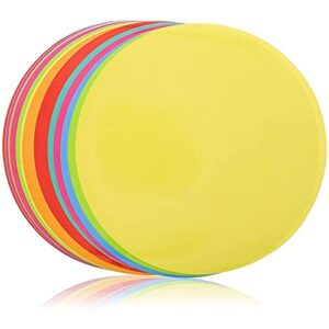 24-Pack Dry Erase Dots for Classroom Tables, Peel and Stick Removeable Circle Vinyl Sticker Spots for Whiteboards, Desks, Wall Decals, Student, Teacher School Supplies, 8 Rainbow Colors (11-Inch) - Image 8