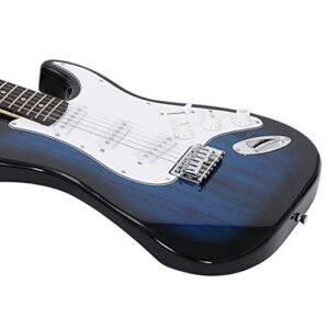 ZENY 39" Full Size Electric Guitar with Amp, Case and Accessories Pack Beginner Starter Package, Blue Ideal Christmas Thanksgiving Holiday Gift - Image 6