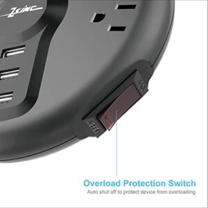 Power Strip, Surge Protector, 6 Outlets and 3 USB Ports 6.5FT Long Extension Cord, ZSIMC Sleek Socket Overload Surge Protection, Flat Plug Charging Station Compact for Dorm Room, Office, Home, Travel - Image 6