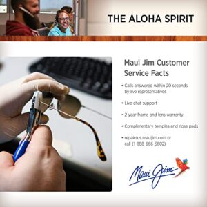 Maui Jim Men's and Women's Kaala Polarized Rectangular Sunglasses, Silver/Neutral Grey, Medium - Image 2