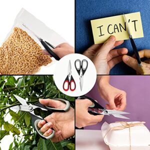Tpotato kitchen scissors,kitchen shears heavy duty dishwasher safe,Stainless Steel Sharp utility food cooking Scissors multipurpose with cover cutting Meat, Poultry, Vegetables, fish,2 Pack - Image 2