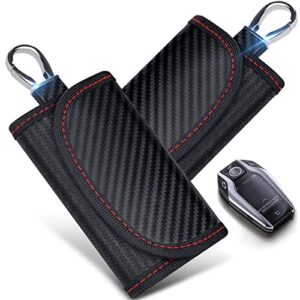 Faraday Key Fob Protector (2 PACK), 2022 New Faraday Bag Signal Blocking Car Key Faraday Case, Car RFID Faraday Cage Antitheft Products