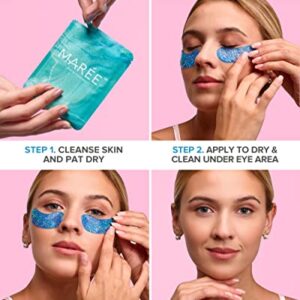 Maree Eye Gel Pads - Reduce Wrinkles, Puffy Eyes, Dark Circles, Eye Bags - Natural Marine Collagen Eye Gels with Hyaluronic HA - Anti Aging Eye Mask Patches & Face Moisturizer - Image 2