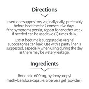 AZO Boric Acid Vaginal Suppositories, Helps Support Odor Control and Balance Vaginal PH with Clinically Studied Boric Acid, Non-GMO, 30 Count - Image 5