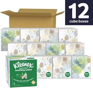 Kleenex Expressions Soothing Lotion Facial Tissues with Coconut Oil, Aloe & Vitamin E, 12 Boxes, 45 Tissues per Box, 3-Ply (540 Total Tissues) - Image 7