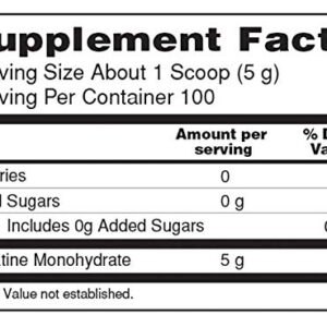 Isopure Unflavored Creatine Monohydrate Powder 500g (Packaging May Vary) - Image 3
