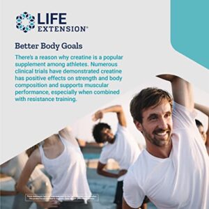 Life Extension Creatine Capsules – For Healthy Muscle Performance - Energy Support Supplement Non-GMO, Gluten Free – 120 Capsules - Image 6