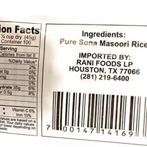 Asian Kitchen Crystal Sona Masoori Aged Rice 10-Pound Bag, 10lbs (4.54kg) Short Grain Rice ~ All Natural | Gluten Friendly | Vegan | Indian Origin | Export Quality - Image 2