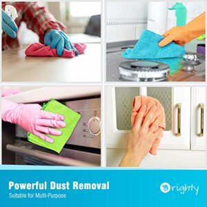 Orighty Microfiber Cleaning Cloths, Pack of 20, Highly Absorbent Cleaning Supplies, Lint Free Cloths for Multiple-use, Powerful Dust Removal Cleaning Rags for House, Kitchen, Car Care(12x12 inch) - Image 5