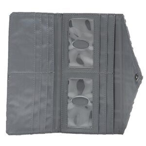 Big Skinny Women's Leather Slimvelope Tri-Fold Checkbook Slim Wallet, Holds Up to 40 Cards, Lightweight,slim, Graphite Cobble - Image 7