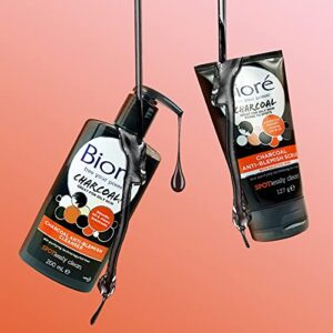 Bioré Charcoal Acne Face Scrub, with 1% Salicylic Acid and Natural Charcoal, Helps Prevent Breakouts and Absorb Oil for Deep Pore Cleansing, 4.5 Ounce (HSA/FSA Approved) - Image 4