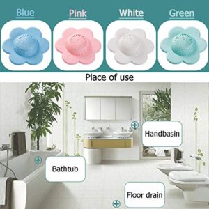 Umbworld Hair Catcher Silicone Hair Stopper Shower Drain Covers, Bathtub and Shower Drain Protectors with Suction Cups Suit for Bathroom Bathtub and Kitchen 4 Pack - Image 2