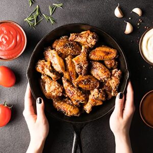 Utopia Kitchen - Saute fry pan - Pre-Seasoned Cast Iron Skillet Set 3-Piece - Nonstick Frying Pan 6 Inch, 8 Inch and 10 Inch Cast Iron Set (Black) - Image 3