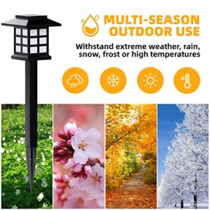 Beassla Solar Outdoor Lights 12 Pack, 12 Hrs Long-Lasting Waterproof Pathway Lights Solar Powered Auto On/Off, Solar Garden Lights Decorative for Landscape Walkway Driveway Patio Yard & Lawn - Image 6