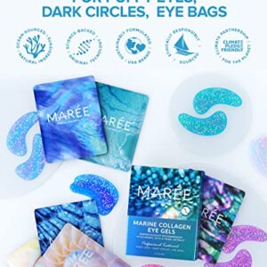 Maree Eye Gel Pads - Reduce Wrinkles, Puffy Eyes, Dark Circles, Eye Bags - Natural Marine Collagen Eye Gels with Hyaluronic HA - Anti Aging Eye Mask Patches & Face Moisturizer - Image 3