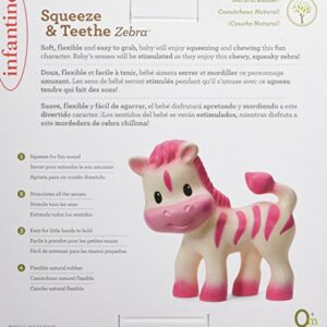 Infantino Teether Toy, Squeeze and TeeThe Zebra - Image 3