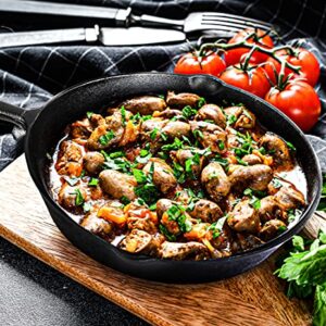 Utopia Kitchen - Saute fry pan - Pre-Seasoned Cast Iron Skillet Set 3-Piece - Nonstick Frying Pan 6 Inch, 8 Inch and 10 Inch Cast Iron Set (Black) - Image 4