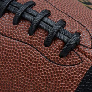 XEDGE Composite Leather Indoor/Outdoor Footballs for Training and Recreational Play Size 7（Youth） - Image 3