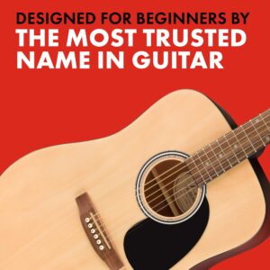 Fender FA-25 Dreadnought Acoustic Guitar, Beginner Guitar, with 2-Year Warranty, Includes Free Lessons, Natural - Image 4