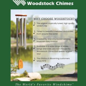 Woodstock Wind Chimes Zenergy Solo Hand Chime, Silver (7") Musically Tuned for Meditation, Yoga and Mindfulness, Bell Percussion Instrument For Teachers and Classrooms - Image 4