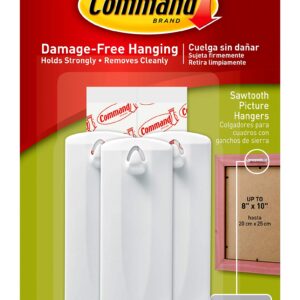 Command 10014485 Picture-Hanging Hooks, Large, White, 3 Count - Image 5